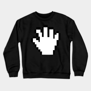 Old Classic Mac Hand Cursor Icon Crewneck Sweatshirt